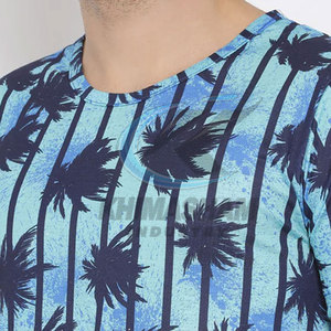 T-shirt pour homme personnalisé en usine, 220 GSM, polyester et coton, respirant, écologique, coupe ample, haute qualité, impression de logo frontal OEM - Product Image 5