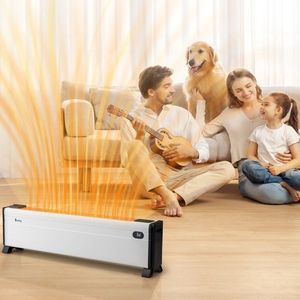 Radiateur électrique de plinthe de 32 pouces avec 1500W, 3 niveaux de chaleur, télécommande, humidificateur intégré 12H, chauffage d'appoint de plinthe de 32 pouces - Product Image 5