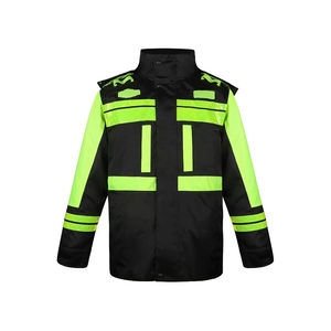 Veste de sécurité haute visibilité ANSI Classe 1 avec bandes réfléchissantes, imperméable, logo personnalisé pour la sécurité routière et les travaux en extérieur - Product Image 1