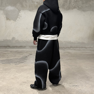 Survêtement unisexe en polaire polyester respirant avec fermeture éclair, délavé à l'acide, haute qualité, collection hiver 2026, vente en gros, 2-en-1 - Product Image 3