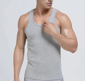 Activewear Men's <b>Clothing</b> Sleeveless Tank Tops Premium Quality Casual Summer Wear Sweat Absorbing Singlet Vests For All Ages Men - Product Image 3