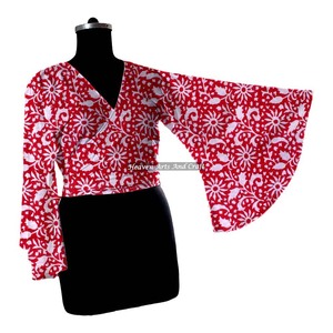 2026 Latest Exclusive Designer Lightweight Cotton Breathable Collection <b>Top</b> Selling Women Wrap Tie <b>Top</b> OEM Serviced Washable - Product Image 5