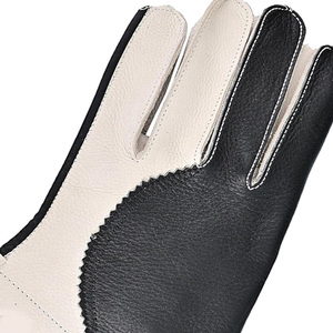 Wholesale Custom Design Cowhide Leather Falconry Gloves Double Layer Soft Arm Protection for Wild Wear Falcon Gloves - Product Image 6