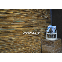 Panneau mural en bois insonorisé pour villa, style classique moderne et géométrique