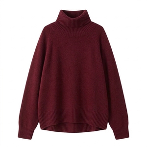 Pull en tricot côtelé personnalisé pour femme, col rond, manches longues, mode hiver, fabricant de vêtements en gros - Product Image 4