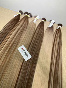 ผมต่อแท้เวอร์จิ้นจากเวียดนาม ยี่ห้อ NASA HAIR แบบ Nanoring Tip  ซุปเปอร์ดับเบิ้ลดรอน  คละสี  ยาว 30 นิ้ว - Product Image 3