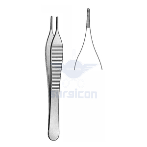 Pinzas Adson de 12 cm / 4-3/4 Pulgadas, Instrumento Quirúrgico de Acero Inoxidable para Manipulación de Tejidos con Puntas Finamente Dentadas para Uso General - Product Image 1
