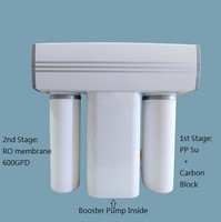 Système d'osmose inverse électrique à flux direct 600 GPD sans réservoir sous l'évier, système de purification d'eau domestique à changement rapide
