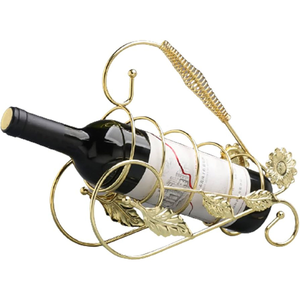 ชั้นวางไวน์โลหะทรงกลมแบบโมเดิร์น วางบนโต๊ะได้ ใช้เป็นที่เก็บขวดไวน์ ตกแต่งเคาน์เตอร์บาร์ สำหรับบ้านหรือบาร์ - Product Image 4