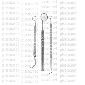 Fournisseur en gros Pissco pour kit d'outils d'examen dentaire Ensemble d'instruments détartreurs en acier inoxydable Acier inoxydable allemand - Product Image 5