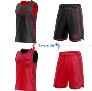 Uniformes de Baloncesto Personalizados Reversibles para Mujeres, Hombres, Jóvenes, Niños y Niñas, Diseño de Uniforme de Equipo, Camiseta y Pantalones Cortos para Práctica Deportiva - Product Image 3
