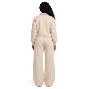 Joggers droits Heather pour le voyage et les loisirs du week-end, confortables, à revers, pour le quotidien - Product Image 2