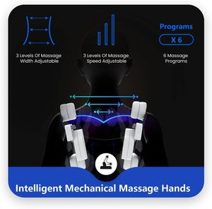 Chaise de massage chauffante intégrale moderne Shiatsu à gravité zéro avec fonction musicale en cuir PU pour le cou, le dos et les jambes – Offre spéciale - Product Image 6