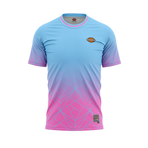 เสื้อเจอร์ซีย์กีฬาแขนสั้นคอวีทรงเข้ารูปสำหรับผู้ชาย รุ่น MADE4MATCH ออกแบบเองได้ พิมพ์ลายไล่สีด้วยเทคนิค Sublimation ระบายอากาศได้ดี แห้งเร็ว - Product Image 1