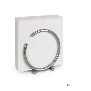 Porte-serviettes décoratif en fer poli doré en forme de feuille, porte-mouchoirs coupe-vent pour décoration extérieure, vaisselle de restaurant - Product Image 1