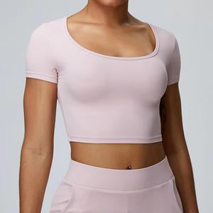 T-shirts courts personnalisés pour femmes, respirants, à manches courtes, avec logo décoratif, décontractés, pour femmes - Product Image 6