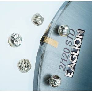 Silver & Gold Metal Jewelry round Blade Diamond Tool Disc Diamond for <b>Ball</b> & Chain Design Cutting - Product Image 1