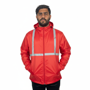 Veste coupe-vent respirante de haute qualité pour homme, avec logo personnalisé, légère, imperméable, pour le sport et les activités de plein air. - Product Image 2