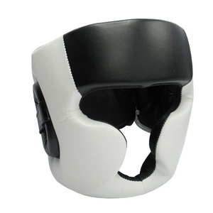 Protège-tête de boxe en cuir PU jaune avec bandes noires, fermeture à cliquet, équipement de protection pour adultes, usage sportif unisexe - Product Image 4