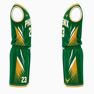 Conjunto de Camiseta y Pantalones Cortos de Baloncesto Personalizados con Sublimación, Ropa Deportiva Transpirable de Alto Rendimiento para Entrenamiento y Partidos - Product Image 3