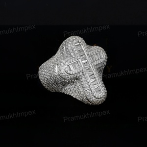 <b>Silver</b> Moissanite Hip Hop <b>Ring</b> For <b>Men</b> And Women 925 Sterling <b>Silver</b> Iced Luxury <b>Ring</b> GRA Certified - Product Image 6