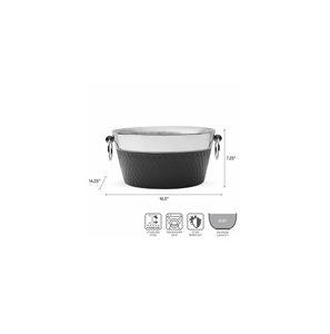 Handmade Stainless Steel Beverage Bucket for Champagne Wine <b>Beer</b> Cooling Resort Dining Fine Restaurants and Catering Businesses - Product Image 1