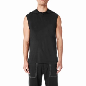New Design Sleeveless Breathable <b>Lightweight</b> <b>Hoodies</b> for men High Quality Fitness Wear Custom Logo Gym Sleeveless <b>Hoodie</b> - Product Image 1