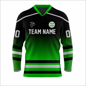 Latest Design Custom Ice Hockey Jersey OEM ODM Ice Hockey Team Uniform Moisture Wicking Breathable Printed 100% Polyester - Product Image 2