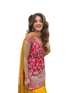 New Arrival Eye Catching Design Ethnic Women Indian Salwar Kameez <b>Dresses</b> Unstitched Georgette Silk Viscose Rayon Embroidered - Product Image 1
