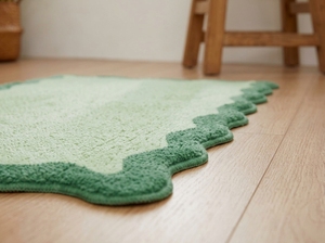 New Design Cotton Solid Luxury Modern <b>Bath</b> <b>Mat</b> <b>Non</b>-<b>Slip</b> Strong Grip Durable Antibacterial Eco-Friendly Machine Washable - Product Image 2