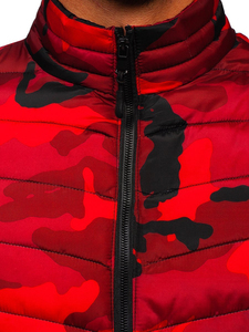 OEM Outdoor Reversible Eco-Friendly Puffer <b>Jacket</b> with Hood Men's Wholesale Custom Winter Warm Thickened Breathable Front Logo - Product Image 2