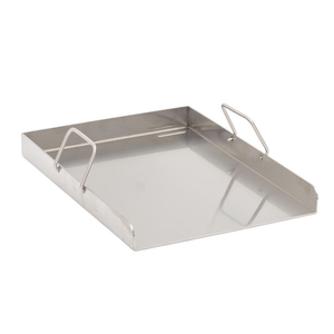 Plateau de cuisson rectangulaire en métal avec poignées pliables, plateau de cuisson et de rôtissage robuste pour barbecue en plein air - Product Image 2