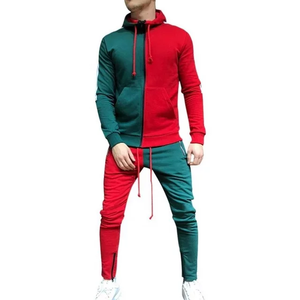 Ensemble de survêtement unisexe personnalisé 2 pièces à capuche en polyester/coton léger et écologique avec fermeture éclair pour l'hiver - Product Image 5