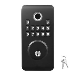 Serratura Elettronica Biometrica per Porta in Legno con Design Ergonomico e Opzione Codice Monouso con Chiusura Automatica - Product Image 1