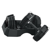 Mancuerna ajustable recubierta de 55lb, 25kg, equipo deportivo de entrenamiento, venta al por mayor