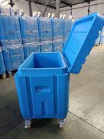 Conteneur isotherme en mousse épaisse de 320 L pour glace sèche, boîte de transport pour glace sèche pour expédition en chaîne du froid