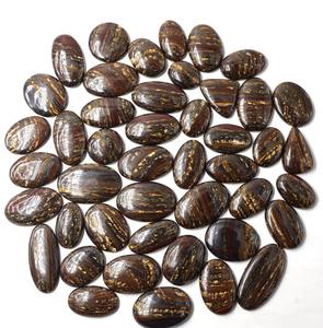 2025 cabujones de ojo de tigre de hierro Natural piedras preciosas sueltas tamaño de la mezcla fabricación de joyas piedras preciosas de ojo de tigre lote Jaipur venta a granel para - Product Image 3