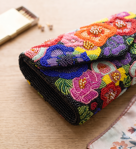 Sac à main pour femme fait main avec motifs de perles, style bohème, bandoulière chaîne, portable, toutes saisons - Product Image 5