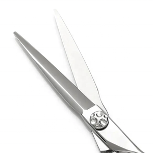 WholeSale Professional Straight 4Cr13 Stainless Steel 28 <b>Teeth</b> Hair Cutting Scissors Rubber Handle Private Label / New Model - Product Image 3