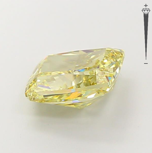 Diamante Cultivado en Laboratorio con Certificación IGI, Corte Cojín de 4.06 CT, Color Amarillo Intenso Fantasía, Claridad VS1, CVD LG 593367070, Joyería ROYAL GEMS - Product Image 3