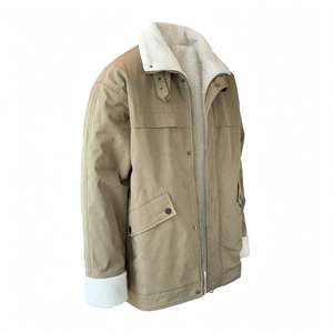 เสื้อแจ็คเก็ตขนแกะหนานุ่มสำหรับฤดูหนาวแบบ unisex คอตั้ง ซิป แต่งลายพิมพ์พัฟ สไตล์ลำลองสำหรับผู้ชาย - Product Image 6