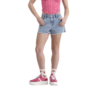 Pantalones cortos de mezclilla lavados cómodos de verano a precio barato orientados a la exportación para mujer Pantalones cortos de algodón de diseño personalizado para mujer - Product Image 3