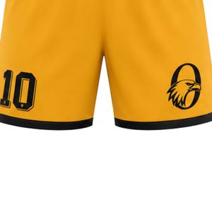 Soccer Team Uniform Shorts Men Women Yellow Black Waistband Athletic Sports Shorts Breathable Lightweight Soccer Kit <b>Pants</b> - Product Image 6