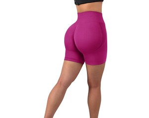 <b>Women</b> Washed Yoga <b>Shorts</b> High Waist Stretch Fitness Workout Gym Running Activewear Breathable Sports Exercise <b>Shorts</b> Comfortable - Product Image 6
