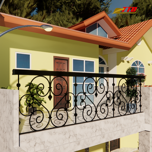 Custom Wrought <b>Iron</b> Balcony Railings Featuring Decorative Handcrafted Design, Rust-Resistant Finish And Enhanced Safety - Product Image 2