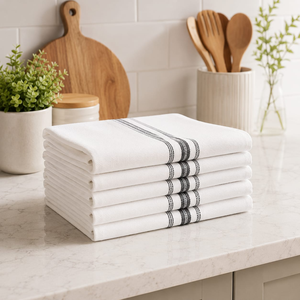 Juego de Toallas de Cocina de Algodón Premium |   Paños de cocina altamente absorbentes para limpieza, secado, cocina, repostería y uso diario en la cocina - Product Image 4