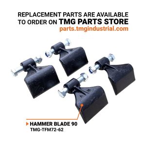 Trinciaerba a flagelli TMG TFM72 da 72 pollici per trattori da 30-60 CV, con attacco a 3 punti e albero di trasmissione PTO, per uso domestico - Nuovo o Usato, Motore Incluso - Product Image 5