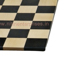 Jeu d'échecs en bois de buis d'ébène sans bordure, double face, impression personnalisée de grande taille