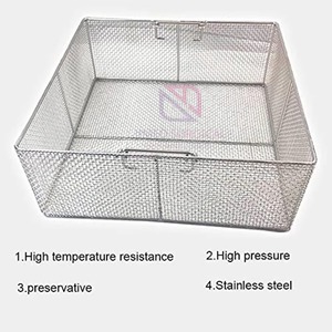 Bandeja de malla de alambre de acero inoxidable de alta calidad para esterilización de instrumentos quirúrgicos y dentales - Product Image 5