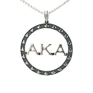 AKA Textured Ivy Circle Oxidized Necklace Elegant Silver Tone Jewelry for Women Luxury Fashion Accessory with <b>Vintage</b> - Product Image 6